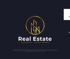 Design real estate logo vector