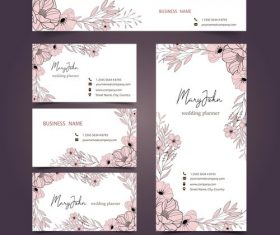 Different styles business card design vector