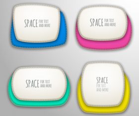 Different text design vector