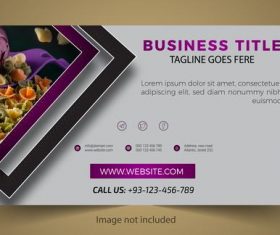 Elegant business card design vector