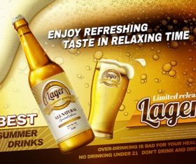 Enjoy the refreshing taste vector