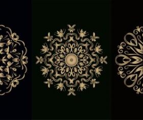 Flower pattern mandala ornament vector