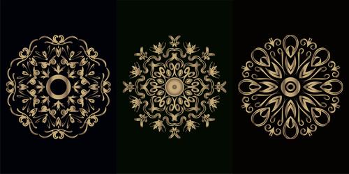 Flower pattern mandala ornament vector