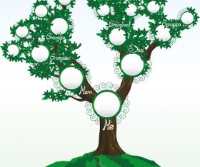 Geneaologic tree vector
