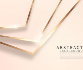 Golden arrow abstract background vector