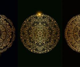 Golden beautiful mandala ornament vector