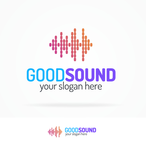 Good sound logo vector