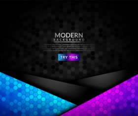 Gradient modern dark background vector