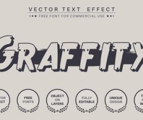 Graffity vector text effect