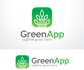 Green App logo vector