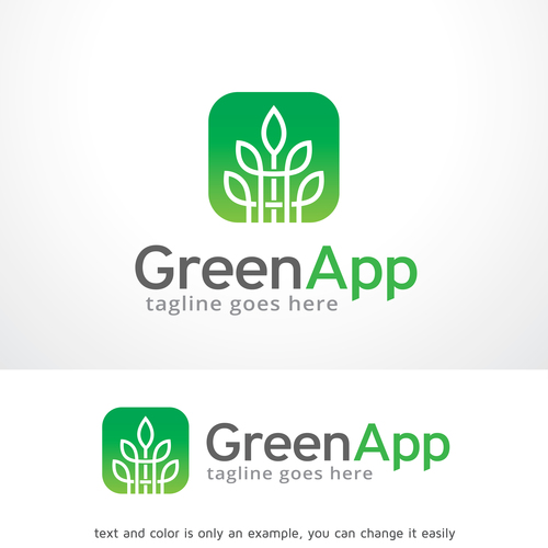 Green App logo vector