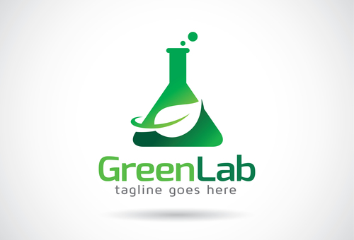 Green Lab logos vector