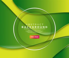 Green yellow abstract background vector