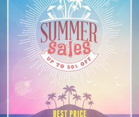 Half price promotional flyer vector