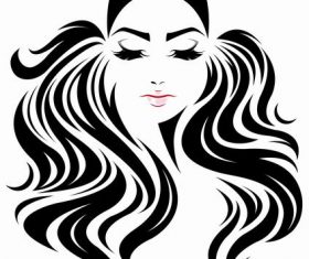 Hipster hairstyle girl vector
