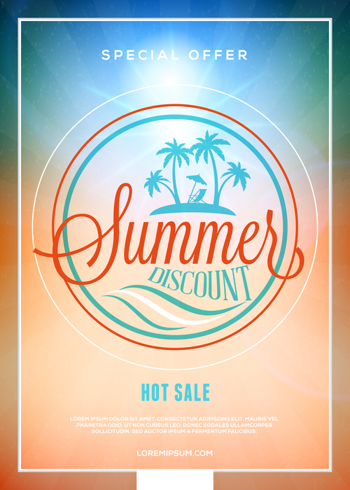 Hot sale sale flyer vector