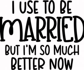 I Used to Be Married vector