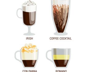 Irish coffee vector