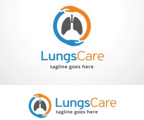 Lungs Care logo vector