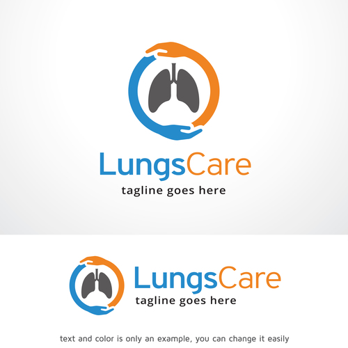 Lungs Care logo vector
