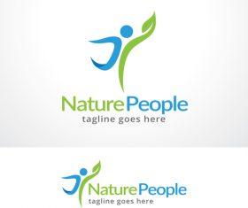 Nature People logo vector