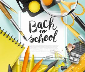 New square back to school vector