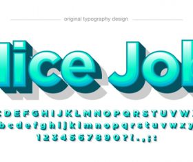 Nice job typography graphic style vector text effect