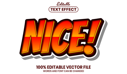Nice text font style vector