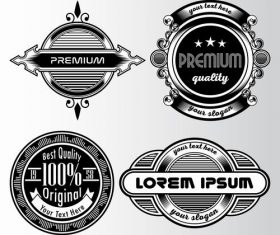 Original retro label design vector