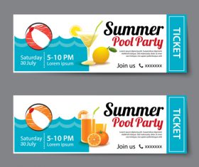 Party invitation card banner vector