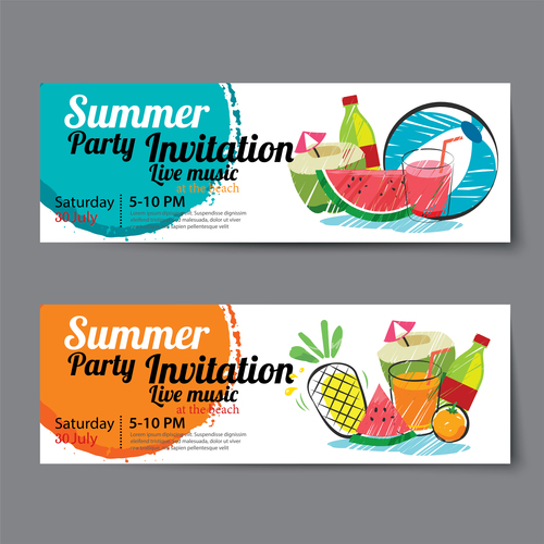 Passion summer party vector