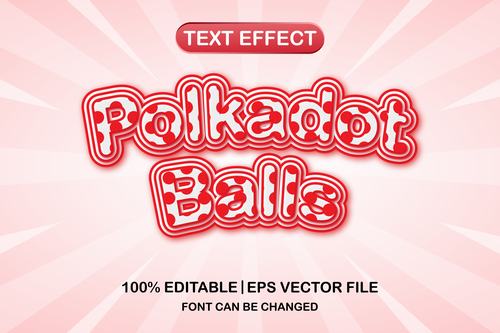Pink and red font text effect vector
