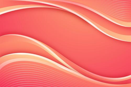 Pink wave background vector