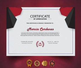 Premium vector certificate template