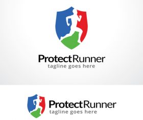 Protect Runner logo vector