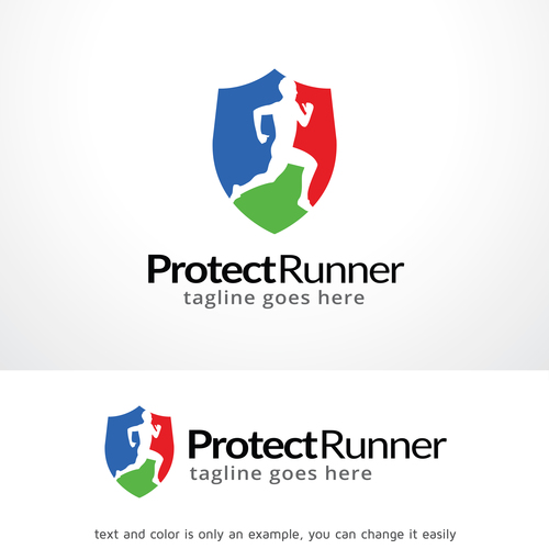 Protect Runner logo vector