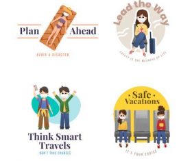 Safety distance illustration vector