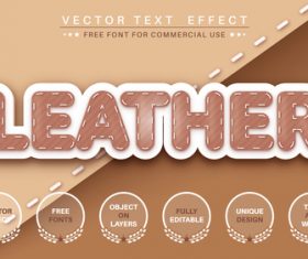 Seamstress font style effect vector