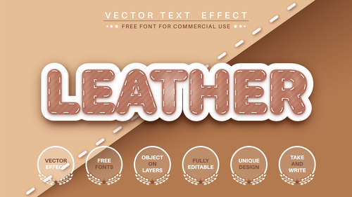 Seamstress font style effect vector