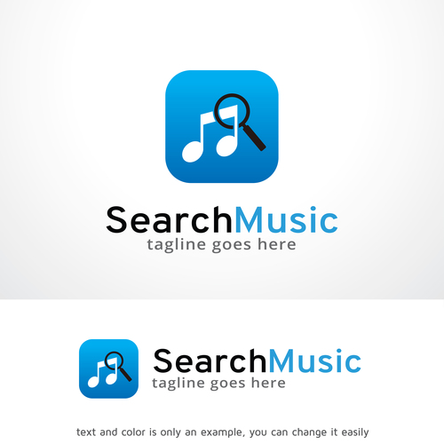 Search Music logo vector