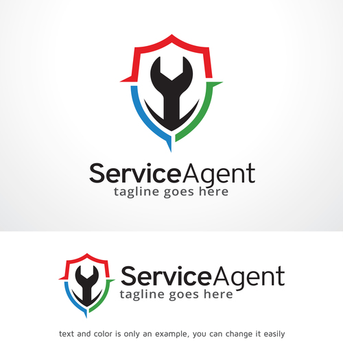 Service Agent logo vector