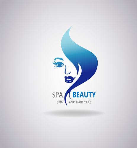 Skin and hair care logo vector