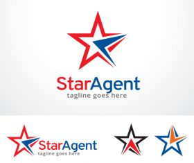 Star Agent logo vector