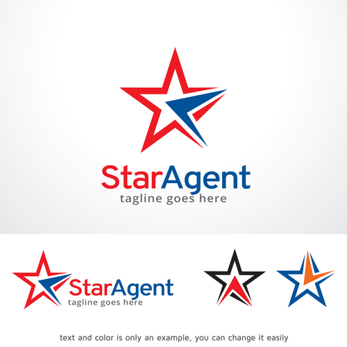Star Agent logo vector