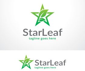 Star Leaf logo vector