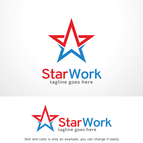 Star Work logo vector