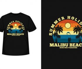 Surf women silhouette t shirt design vector