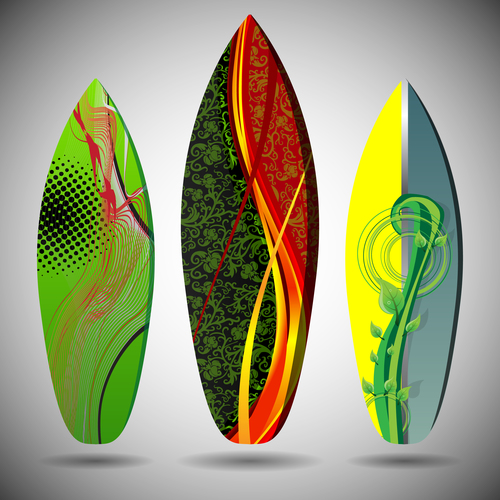 Surfboard doodle vector