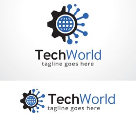 Tech World logo vector