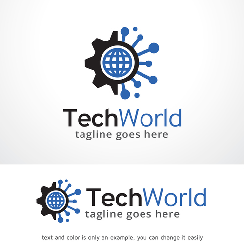 Tech World logo vector
